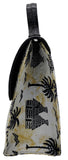 Faux Leather Afro Print Handbag