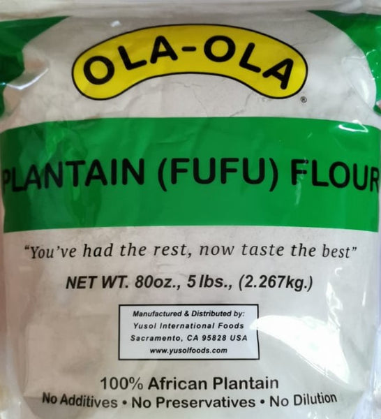 Original 100% Plantain Fufu Flour by Ola Ola