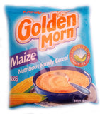 Golden Morn Maize Cereal by Nestle.